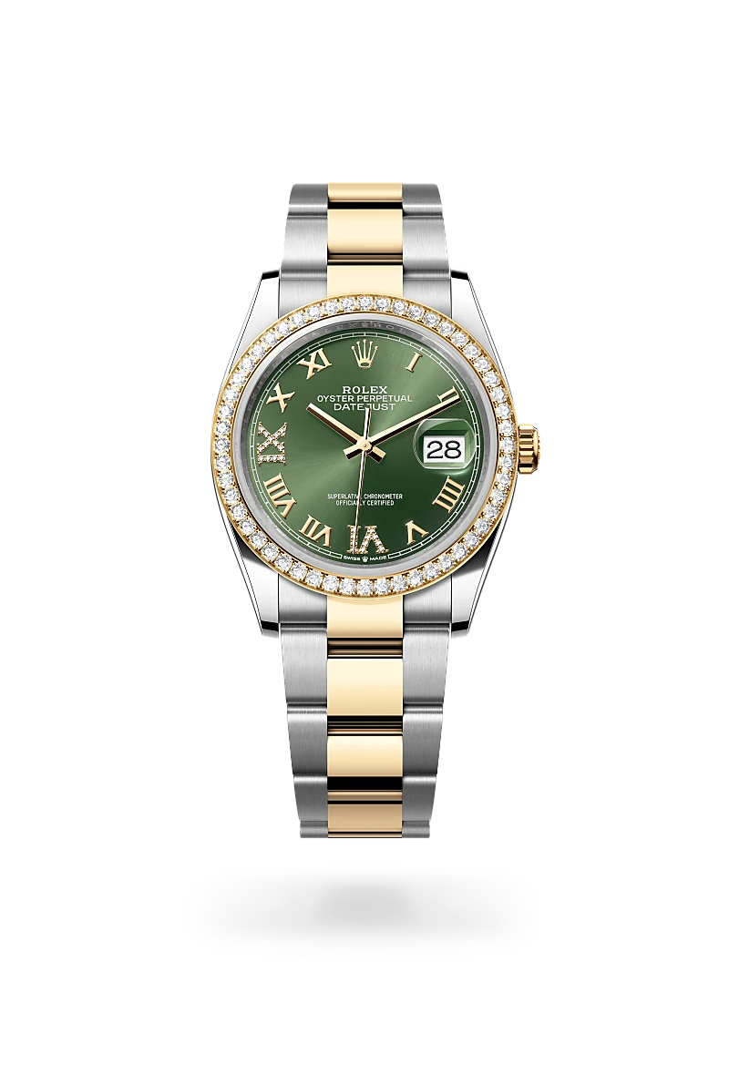 Rolex Datejust 36 in Yellow Rolesor - combination of Oystersteel and yellow gold M126283RBR-0012 at Ferret