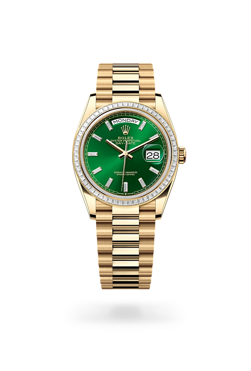 Rolex Day-Date 36 in 18 ct yellow gold M128398TBR-0035 at Dubail