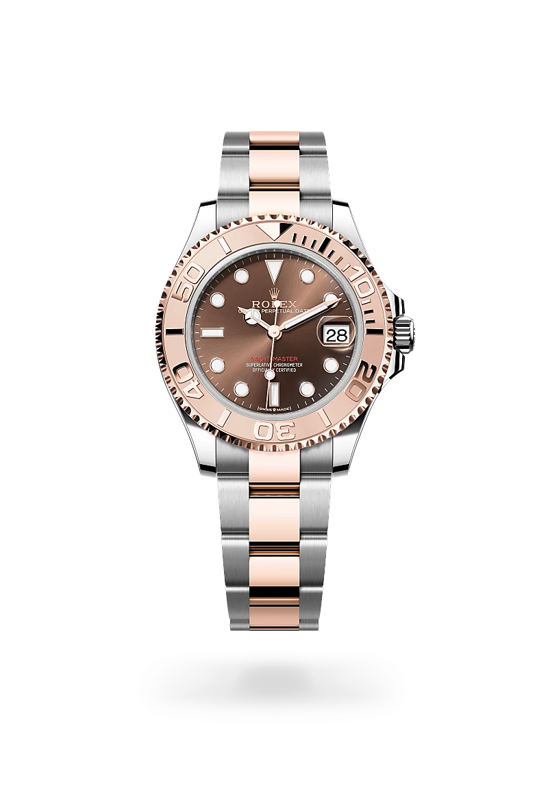 Rolex Yacht-Master 37 in Everose Rolesor - combination of Oystersteel and Everose gold M268621-0003 at Charles Greig