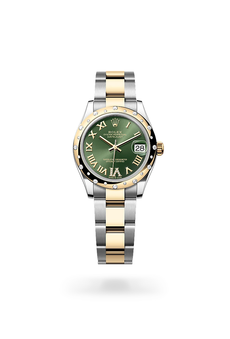 Rolex Datejust 31 Oyster, 31 mm, Oystersteel, yellow gold and diamonds - Charles Greig