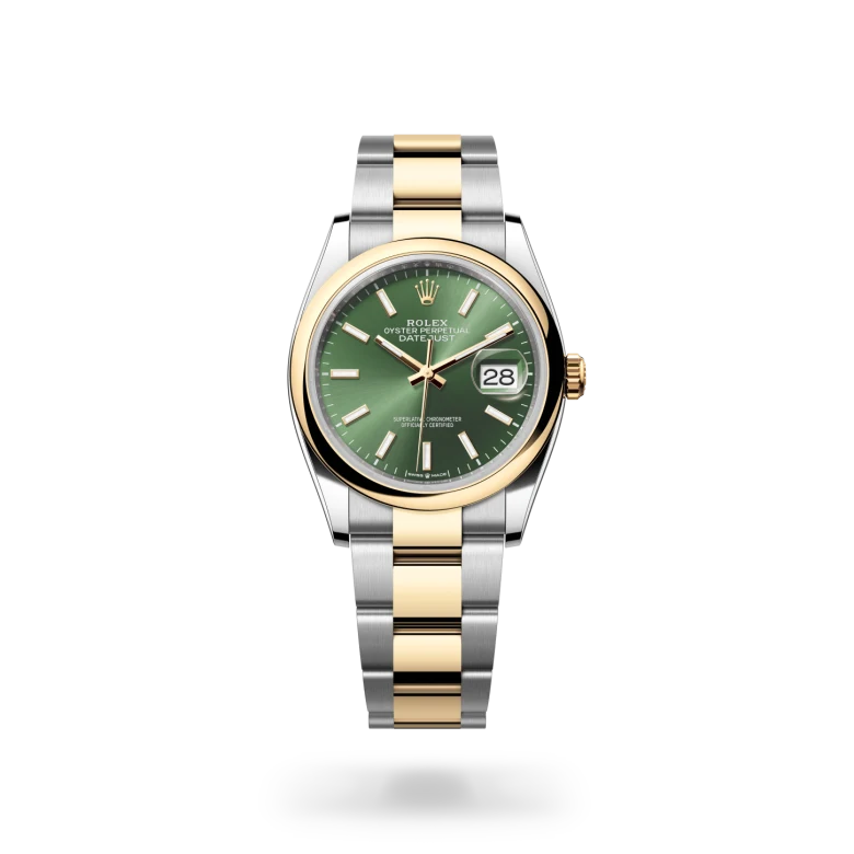 Rolex Datejust 36 in Yellow Rolesor - combination of Oystersteel and yellow gold M126203-0058 at Charles Greig
