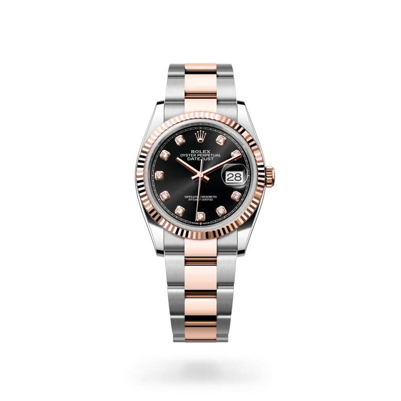 Rolex Datejust 36 in Everose Rolesor - combination of Oystersteel and Everose gold M126231-0020 at Charles Greig