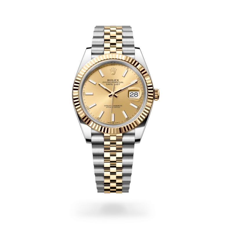 Rolex Datejust 41 in Yellow Rolesor - combination of Oystersteel and yellow gold M126333-0010 at Charles Greig