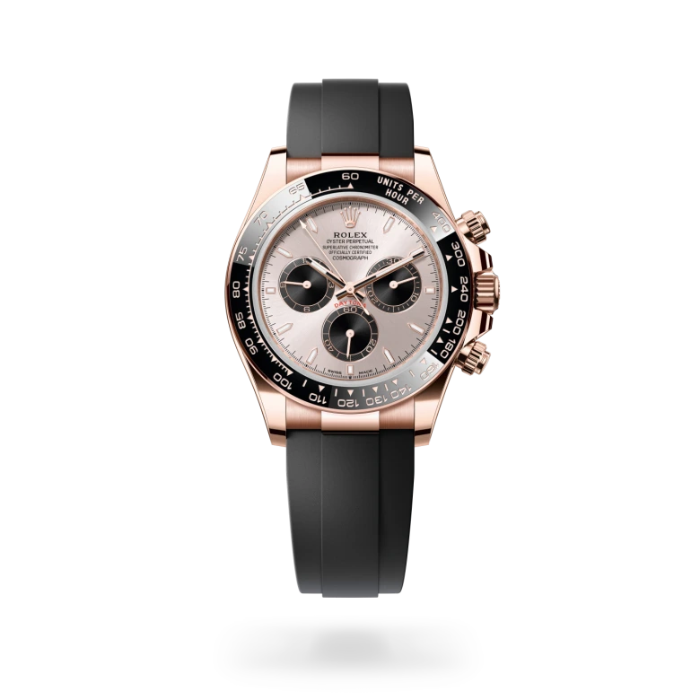 Rolex Cosmograph Daytona in 18 ct Everose gold M126515LN-0006 at Charles Greig