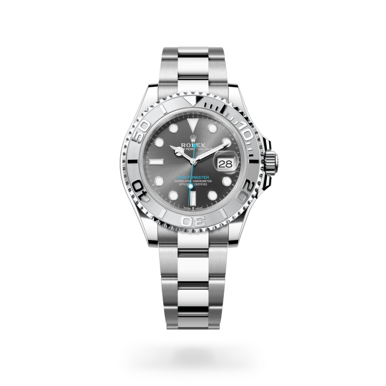 Rolex Yacht-Master 40 in Rolesium - combination of Oystersteel and platinum M126622-0001 at Charles Greig