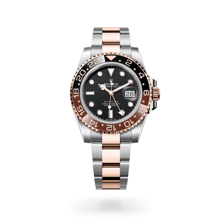 Rolex GMT-Master II in Everose Rolesor - combination of Oystersteel and Everose gold M126711CHNR-0002 at Charles Greig