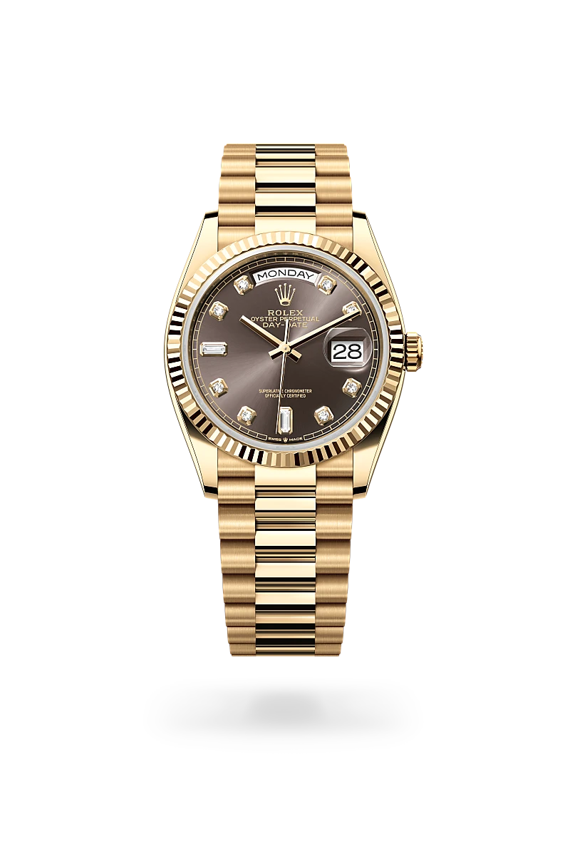 Rolex day date shops or jaune