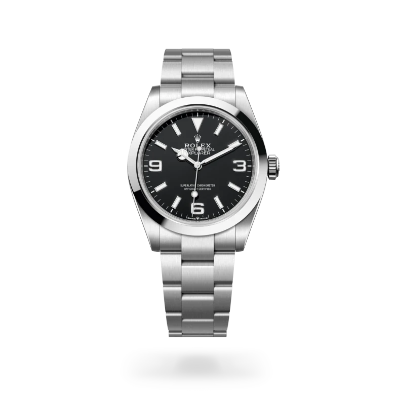 Rolex Explorer 40 in Oystersteel M224270-0001 at Charles Greig