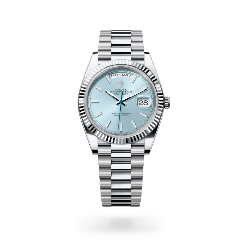 Rolex Day-Date 40 in Platinum M228236-0018 at Charles Greig