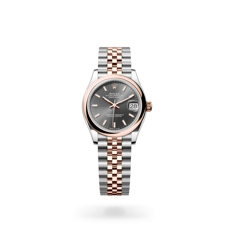 Rolex Datejust 31 in Everose Rolesor - combination of Oystersteel and Everose gold M278241-0018 at Charles Greig