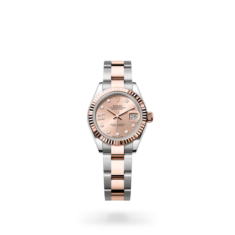Rolex Lady-Datejust in Everose Rolesor - combination of Oystersteel and Everose gold M279171-0028 at Charles Greig