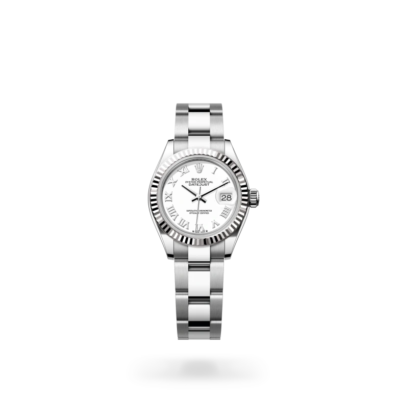 Rolex Lady-Datejust in White Rolesor - combination of Oystersteel and white gold M279174-0020 at Charles Greig