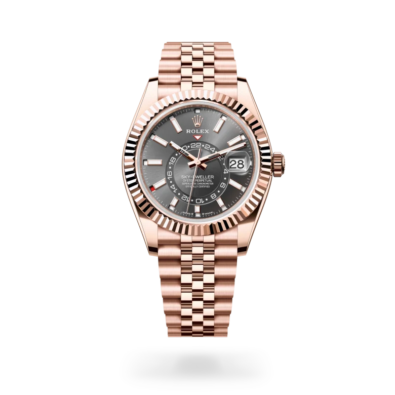 Rolex Sky-Dweller in 18 ct Everose gold M336935-0008 at Charles Greig