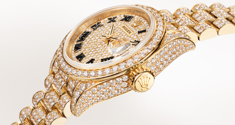 rolex lady datejust gold price