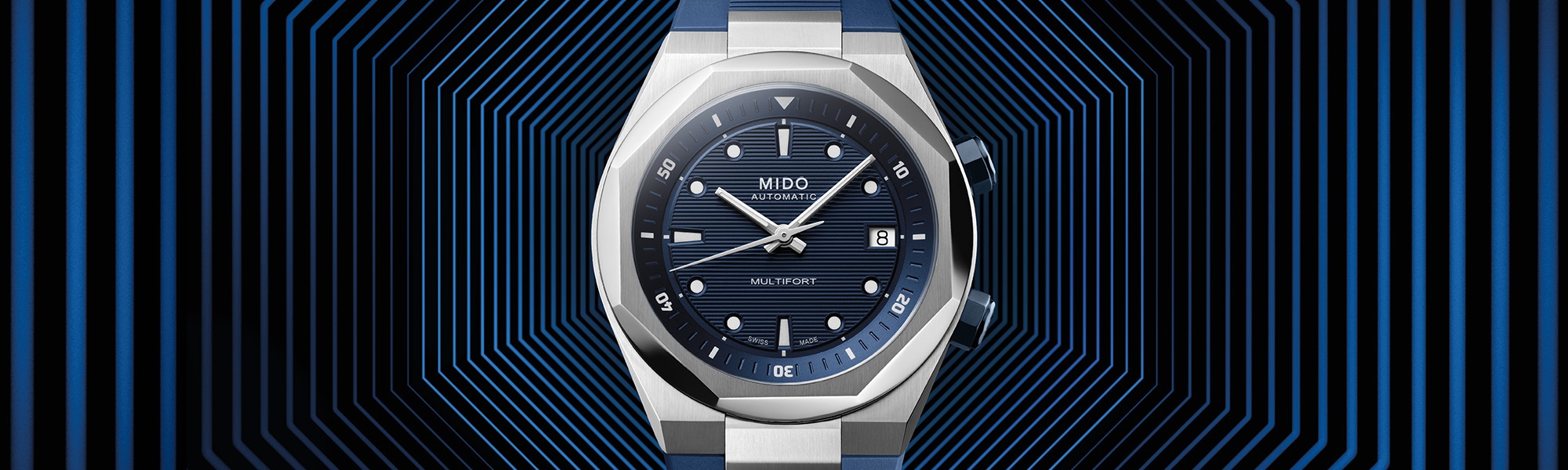 Montre Femme Mido Hemisphere Ton Jaune - Boîtier Métal - Fabriquée En Suisse - Occasion