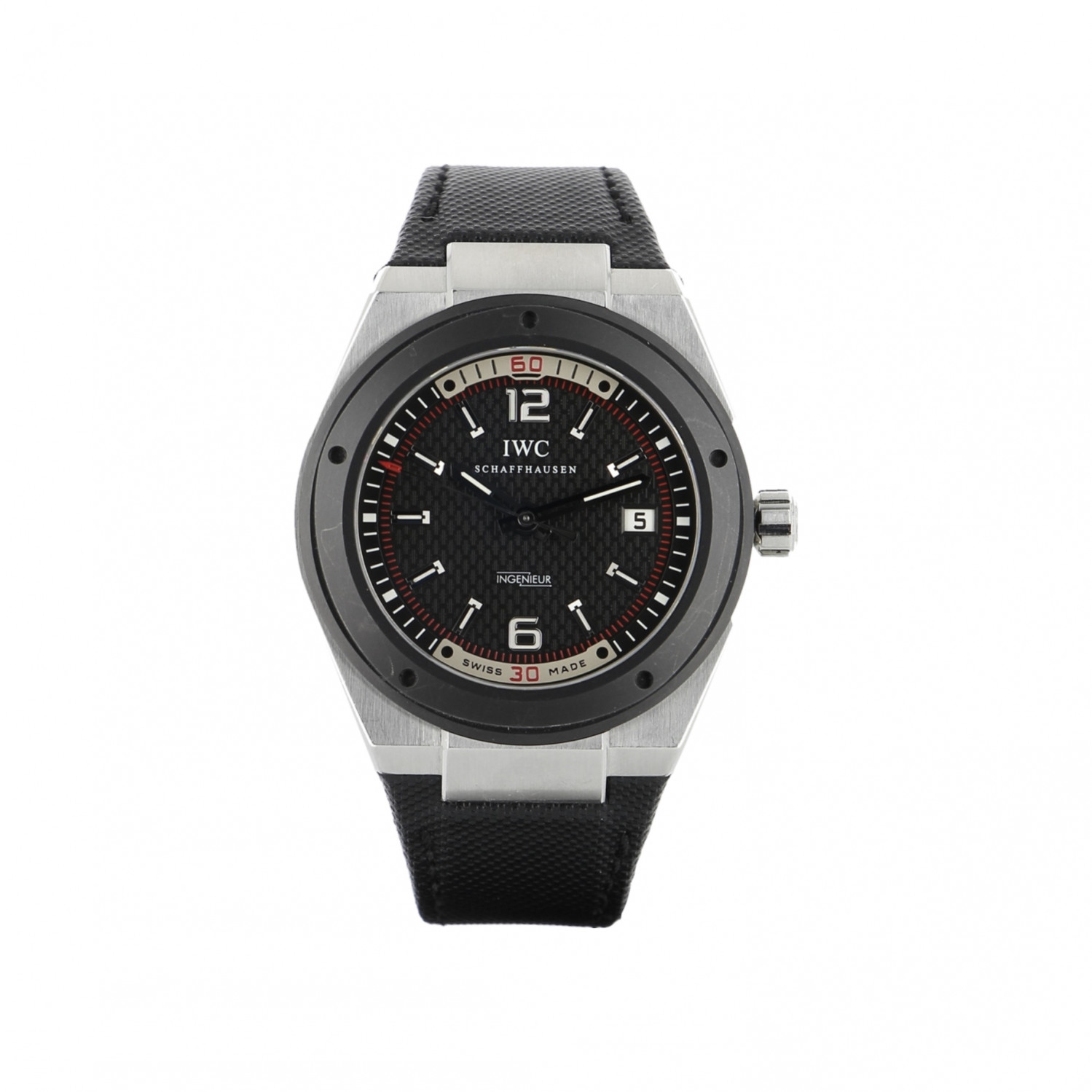IWC | Ingenieur Automatic stainless steel ceramic bezel | ref. IW323401 |  FINETIMEPIECES.COM