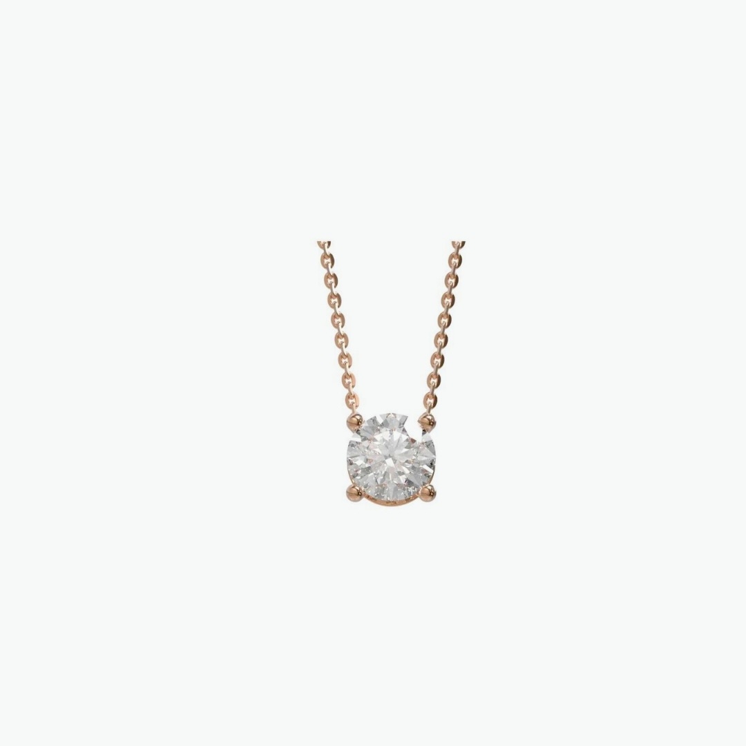 Collier Raynal en or rose et diamants