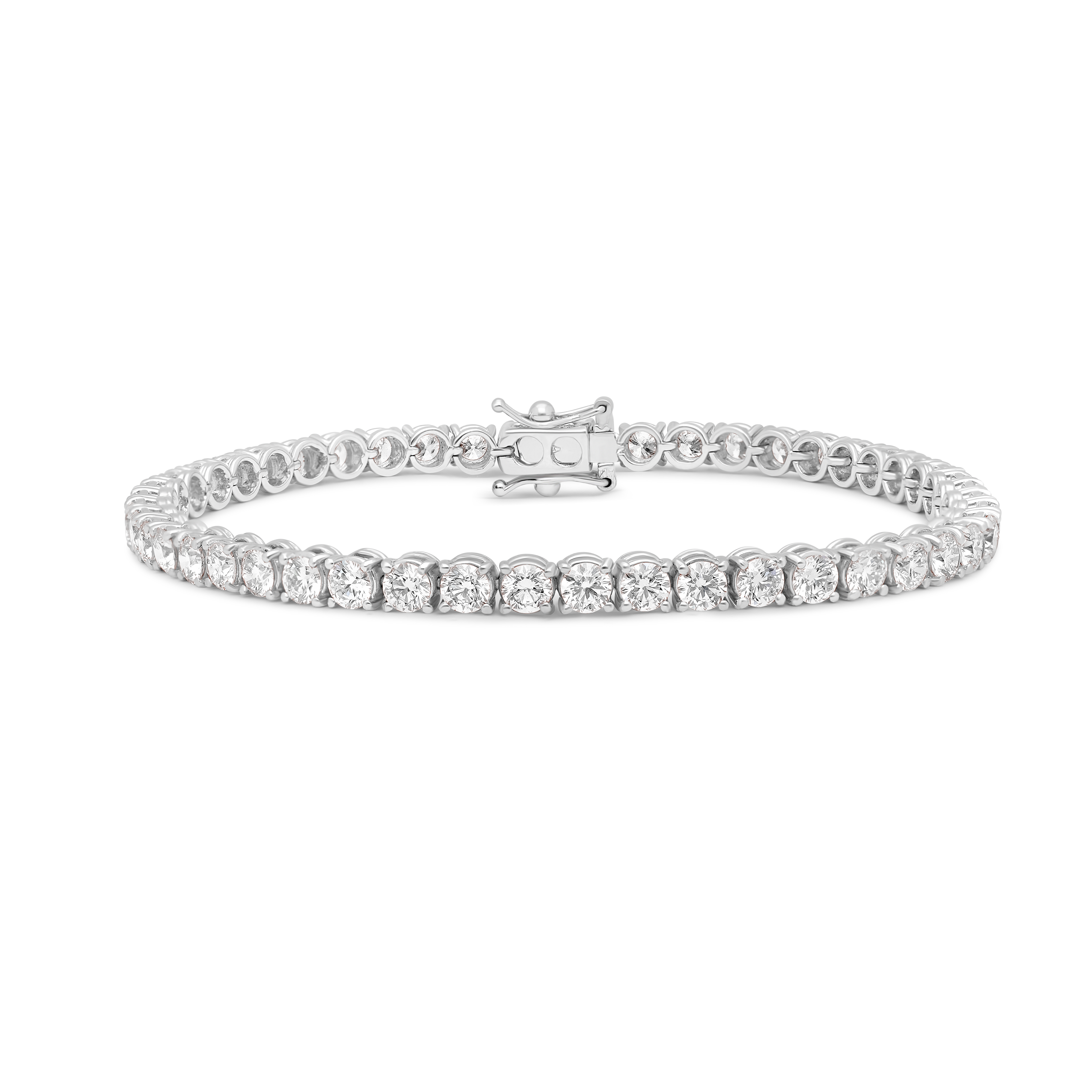 Bracelet riviere or blanc diamants Raynal