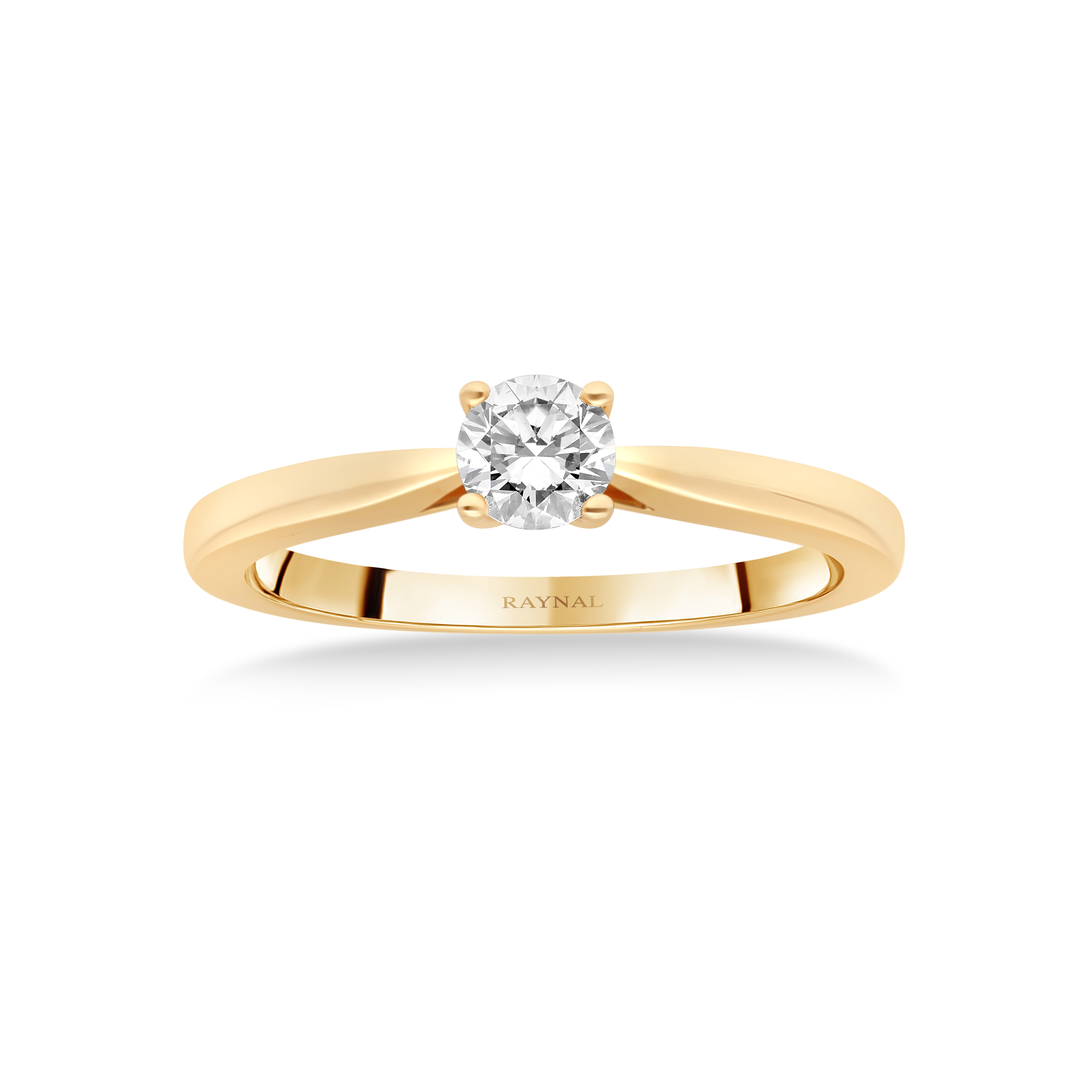 Bague Solitaire Solo or rose diamant