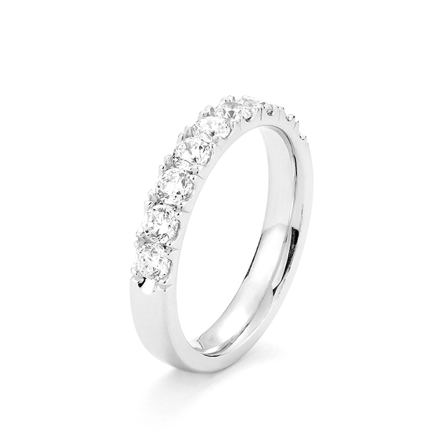 Aliiance Eclat Eternel or blanc diamants Raynal