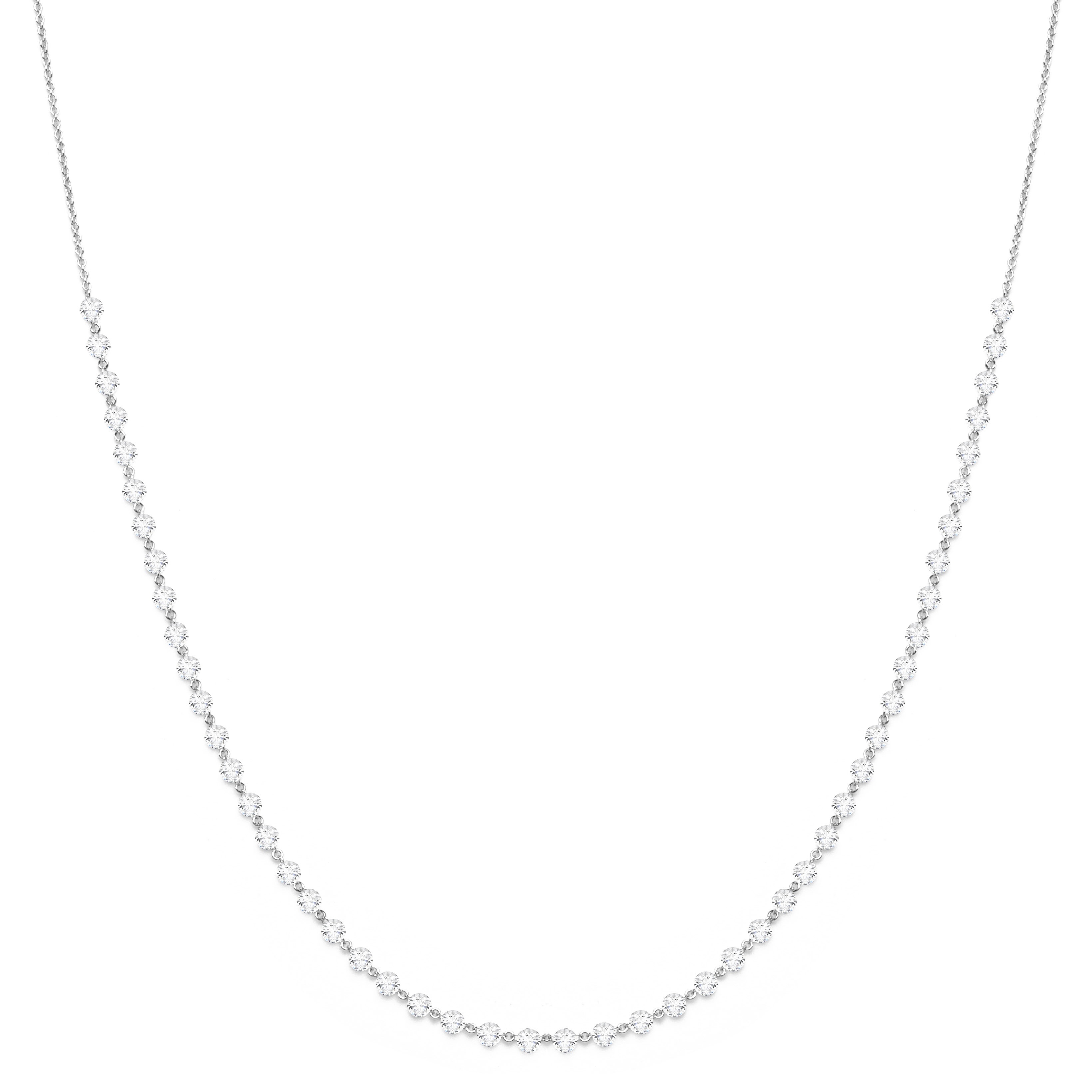 Collier Rose de Provence Raynal or blanc et diamants