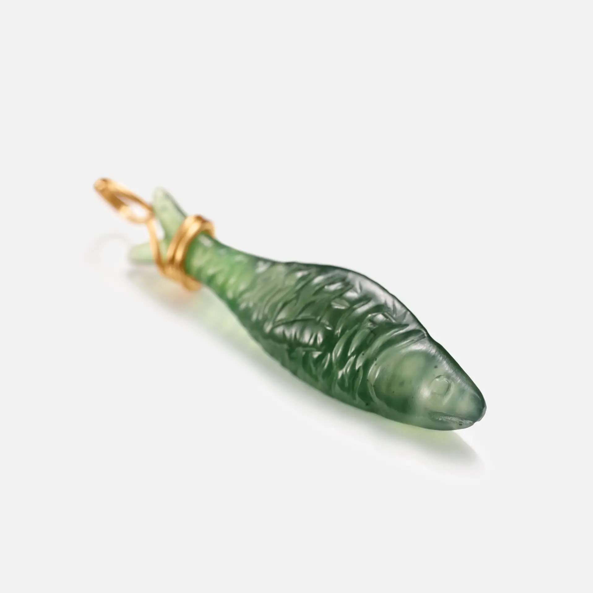 Pendentif Or jaune Young Fish Serpentine