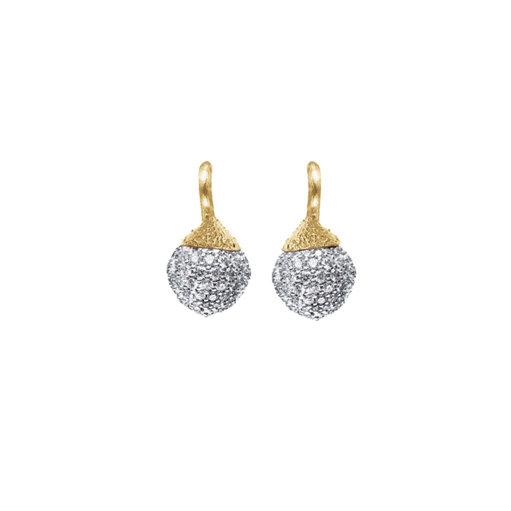 Boucle d'oreille Dew Drop or jaune et diamants