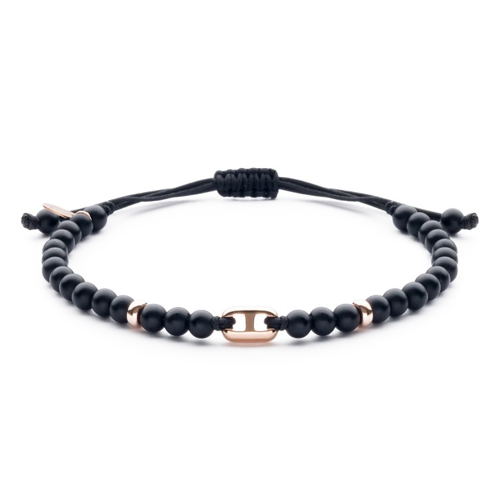 Bracelet Equinoxe or rose noir