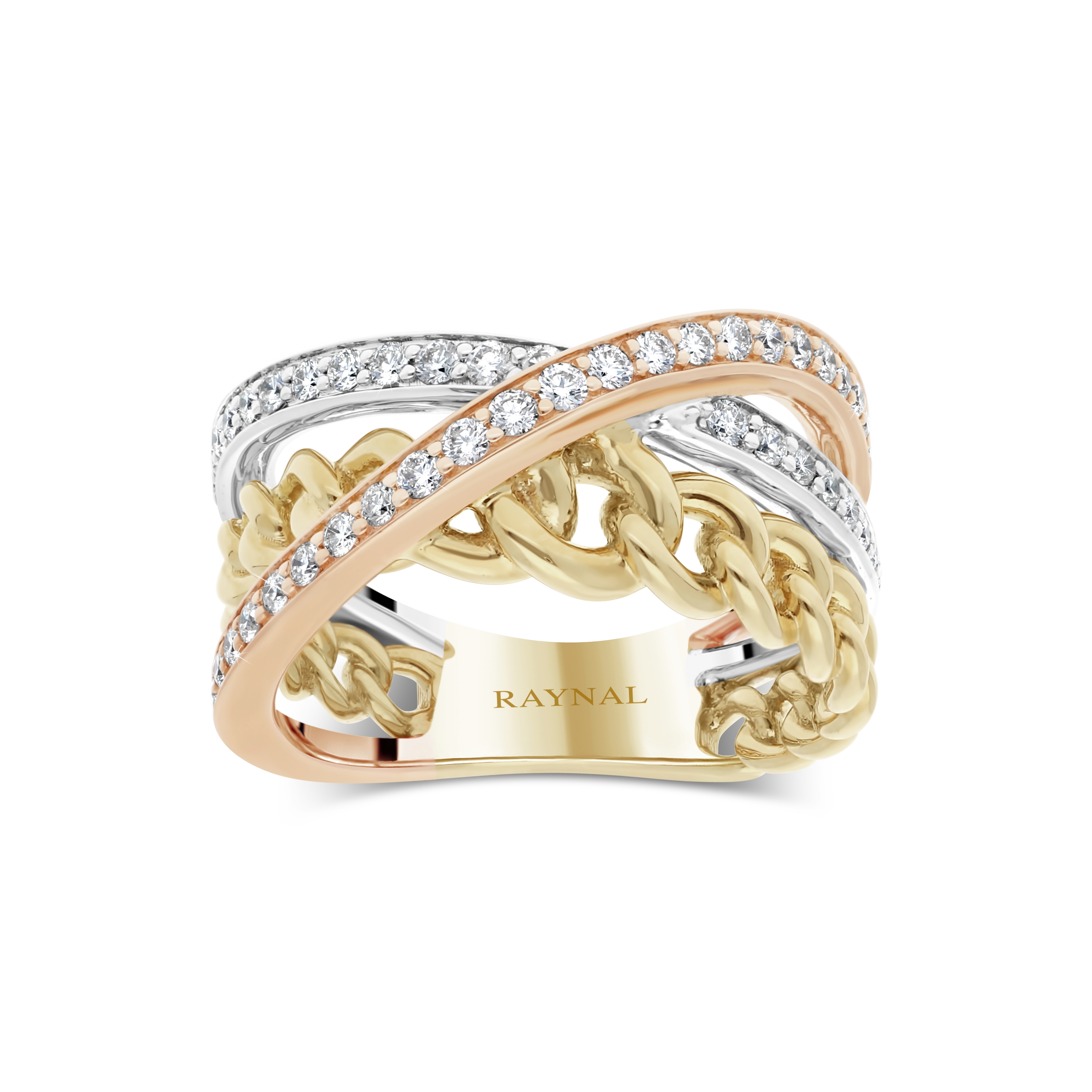 Bague Gaïa or jaune, or blanc, or rose diamants