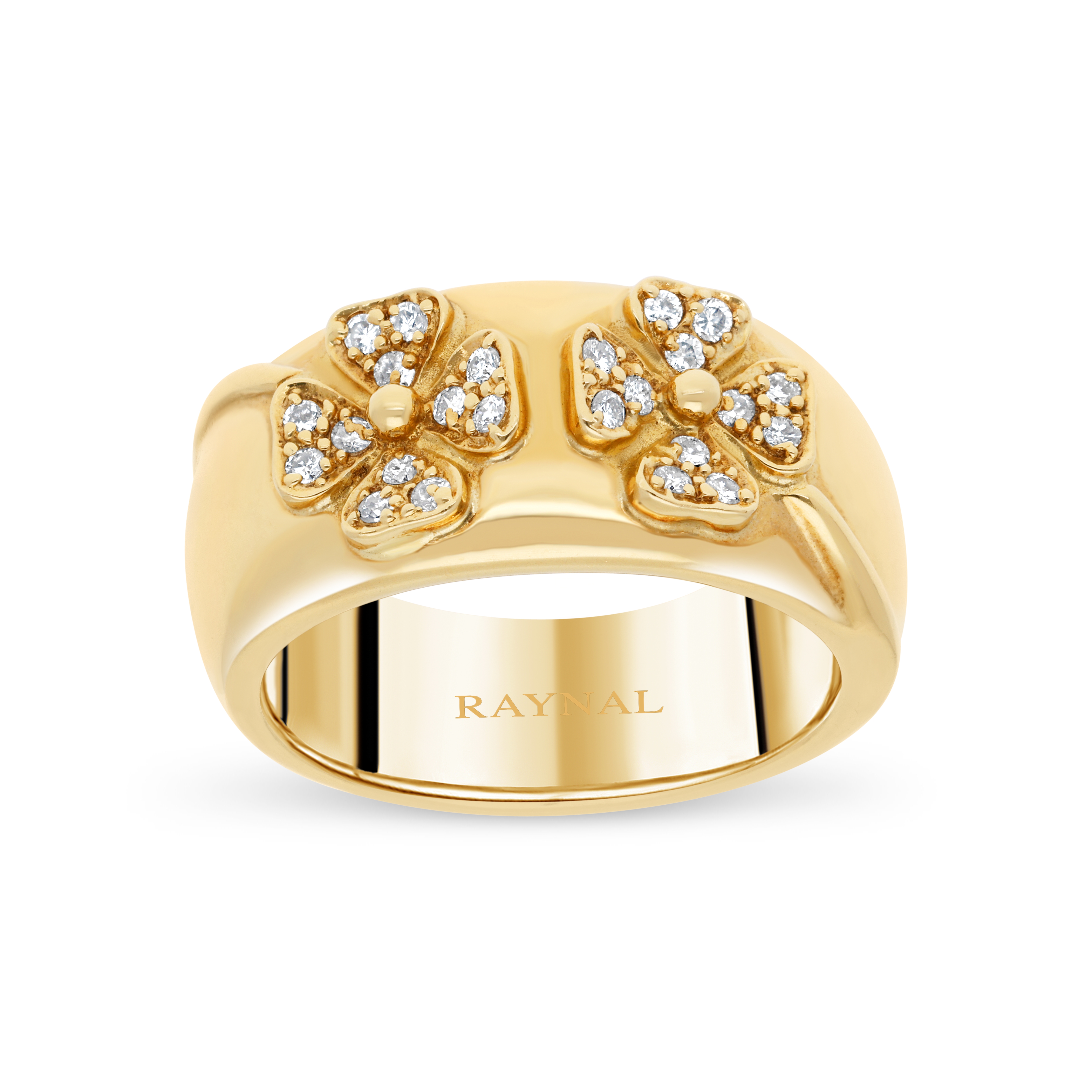 Bague Fleur d'Eclat or jaune Diamant