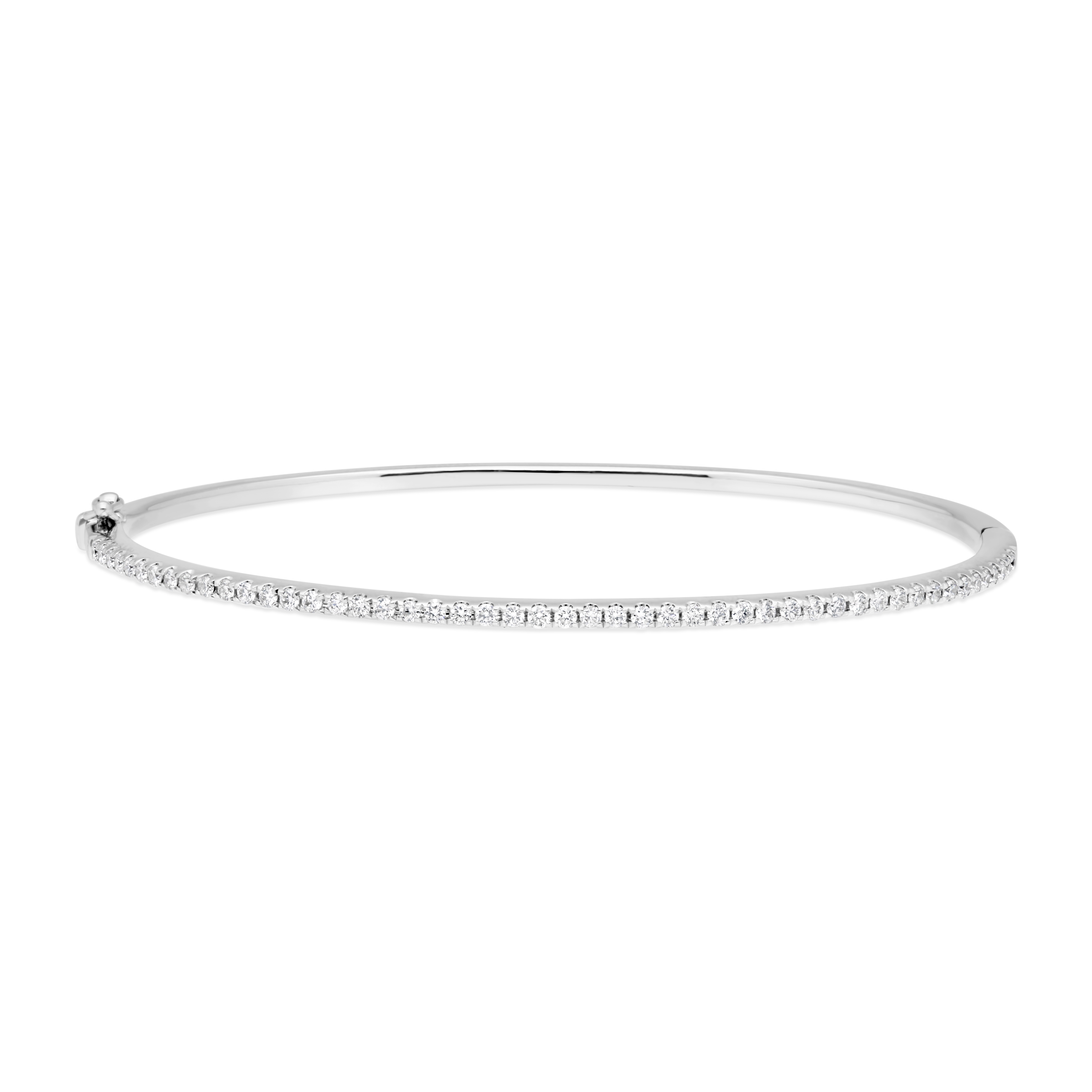Bracelet Jonc Epure or blanc Diamants