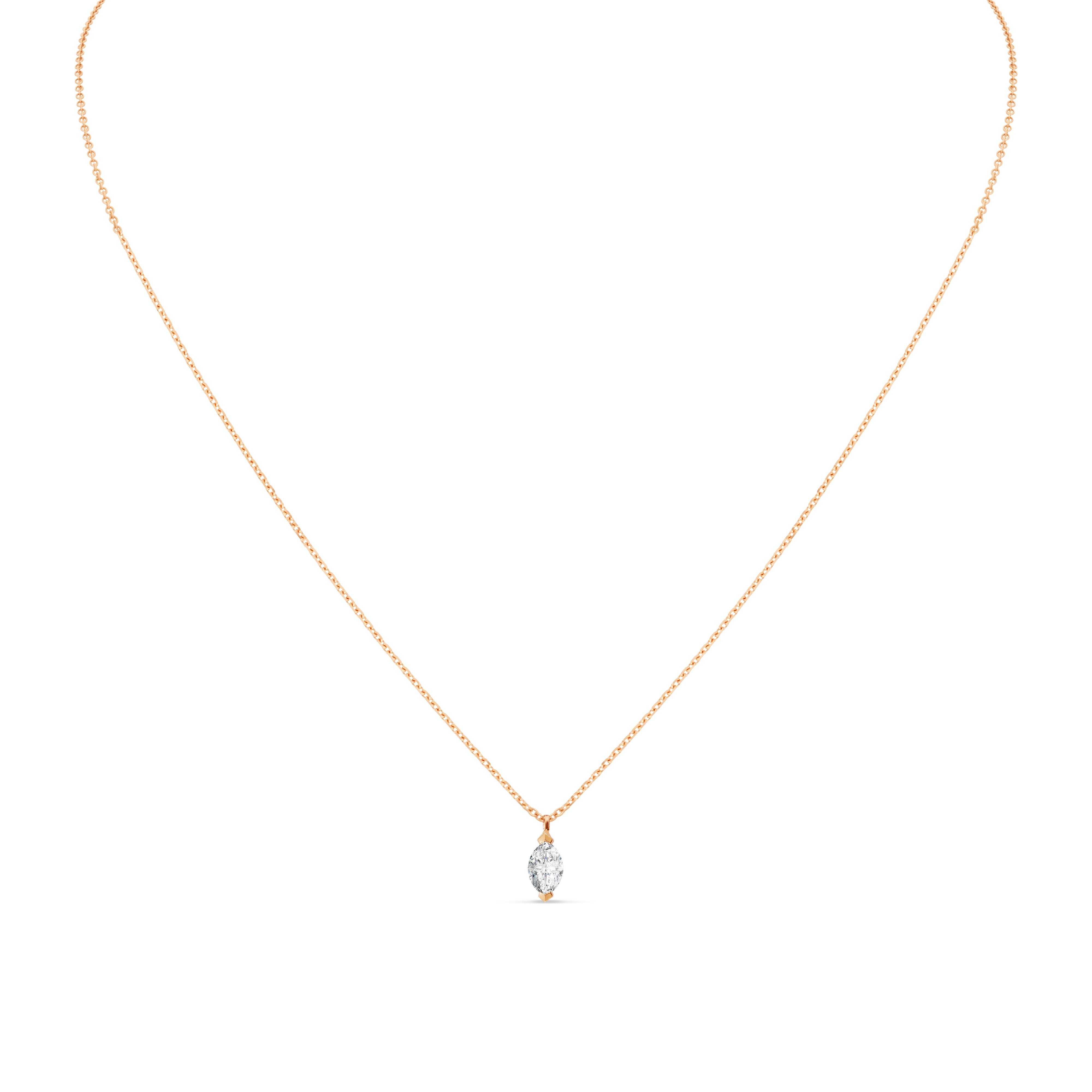 Collier Force Marquise or rose Diamant