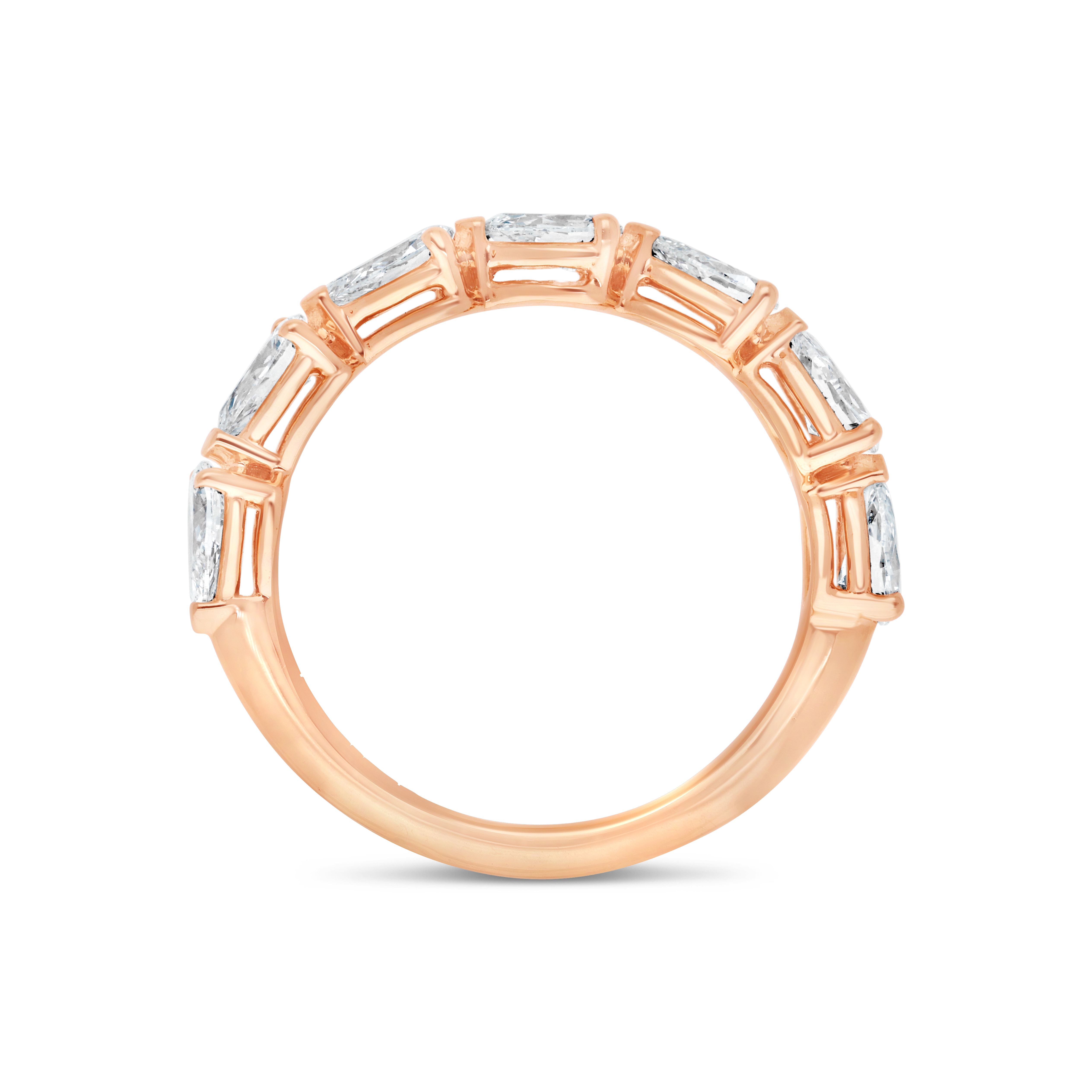 Alliance Tislit or rose Diamant Poire