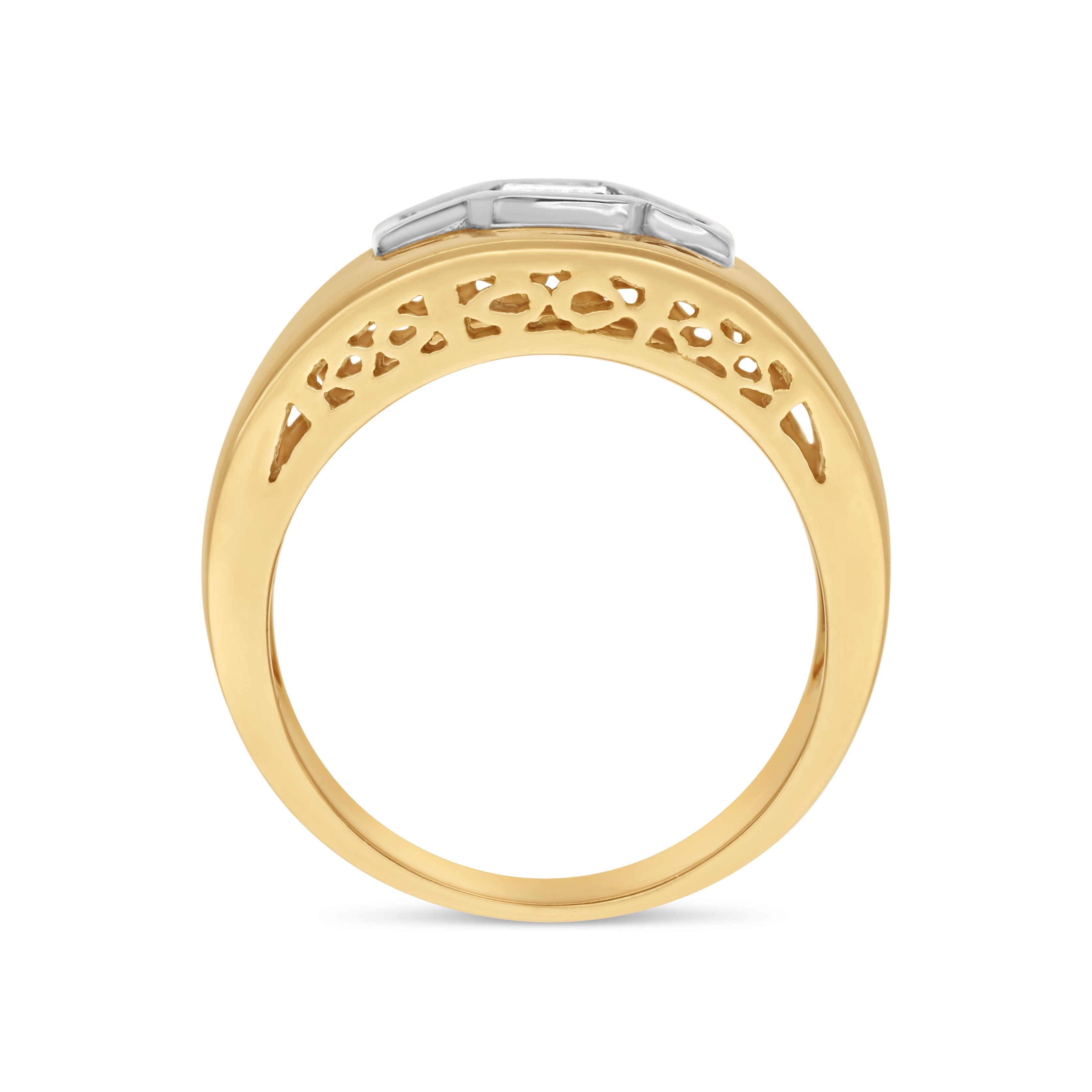 Bague Héritage or jaune Diamant