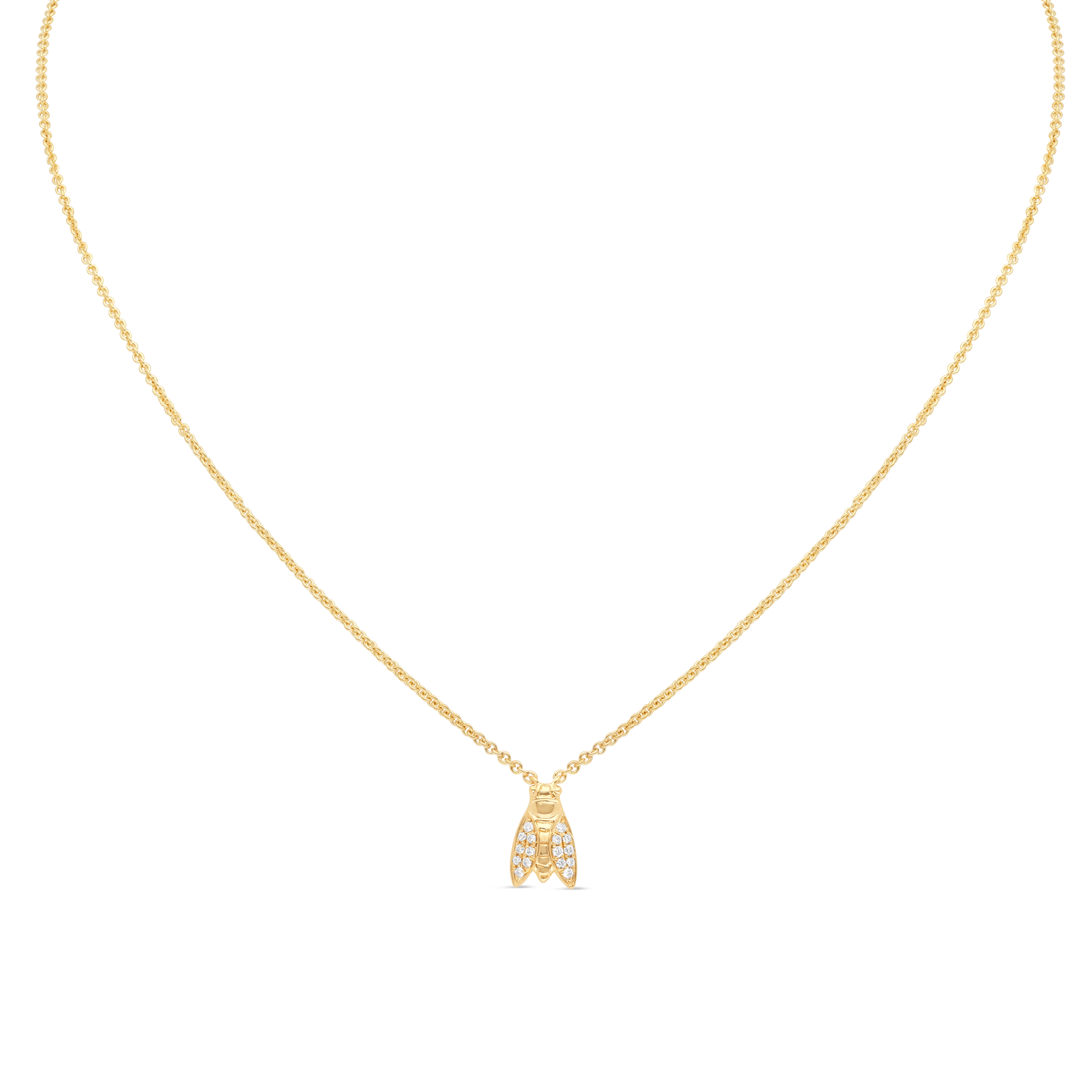 Collier Cigaloun or jaune, Diamant