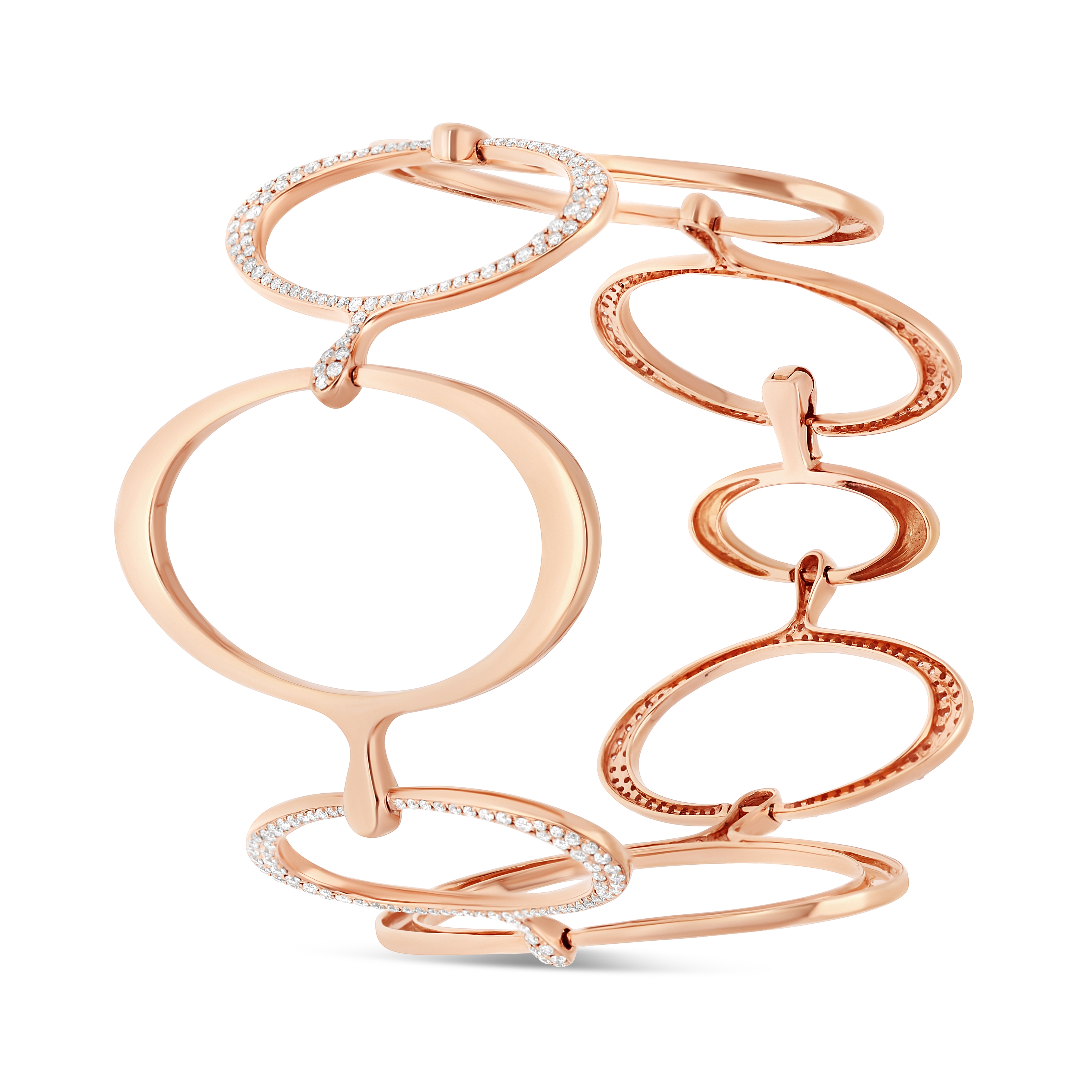 Bracelet Mille Cercles or rose Diamant