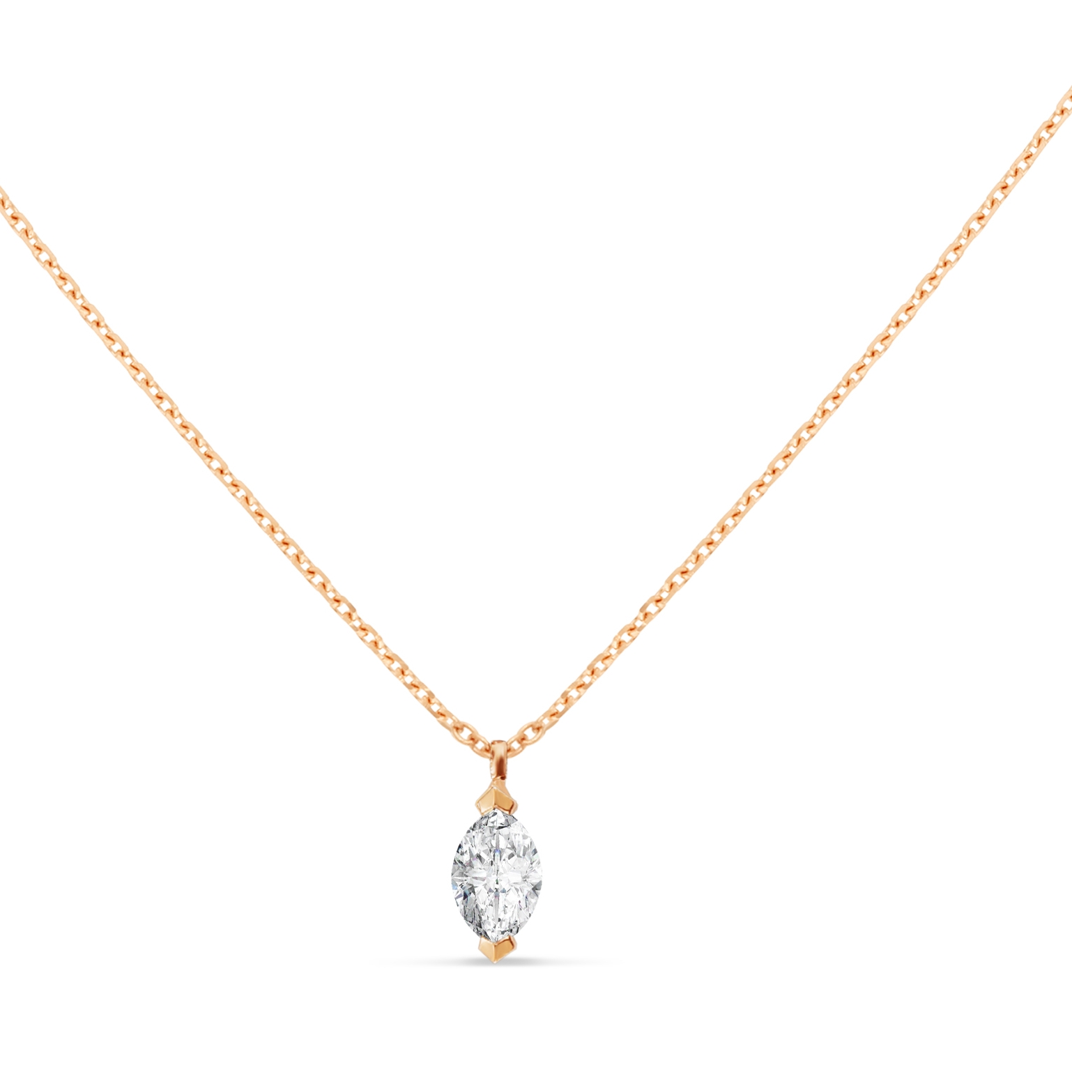 Collier Force Marquise or rose Diamant