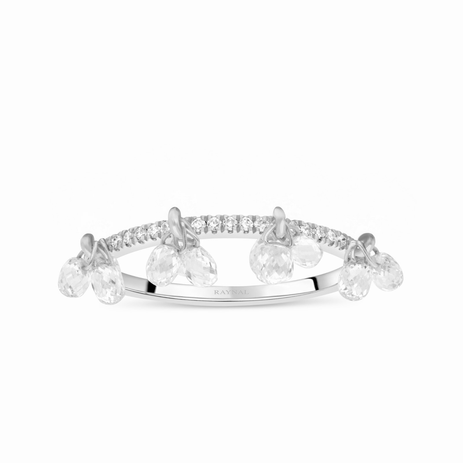 Bague Raynal Nuée Précieuse en or blanc et diamants briolettes