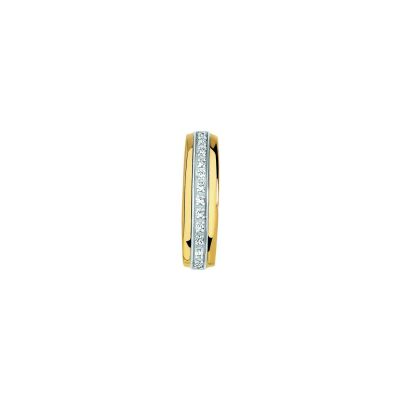 Pendentif Naiomy Gold en or jaune, or blanc et zircon