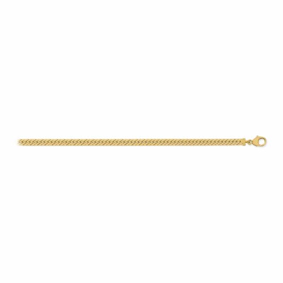 Bracelet forçat en or jaune 750 millièmes épaisseur 4.1mm longueur 18cm
