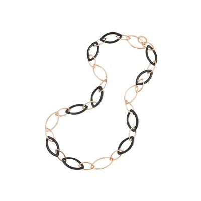 Vhernier Pop necklace, pink gold and wood