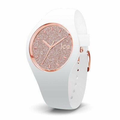 Montre Ice-Watch ICE glitter - White Rose-Gold - Small - 3H