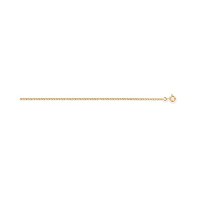Collier finition lapidée en or jaune, 50cm