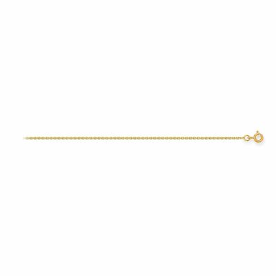 Chaîne forçat en or jaune 750 millièmes largeur 0.9mm longueur 45cm