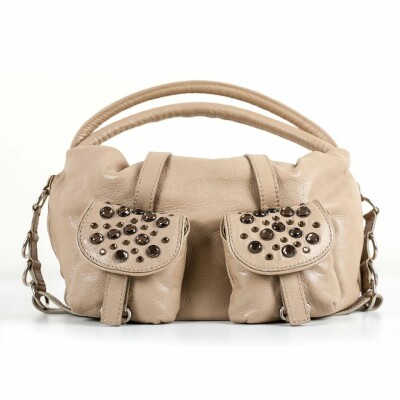 Sac à main Sonia Rykiel en cuir beige