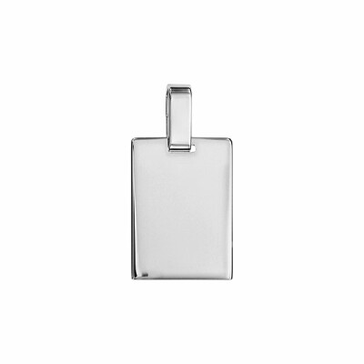 Pendentif plaque 15x20 argent