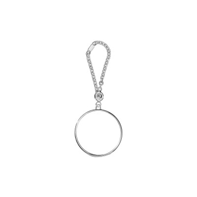 Porte-clefs entourage pièce 41.3mm en argent
