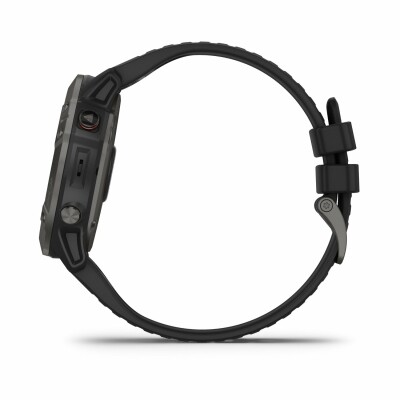 Montre connectée Garmin fenix 6X Sapphire avec bracelet noir