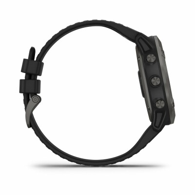 Montre connectée Garmin fenix 6X Sapphire avec bracelet noir