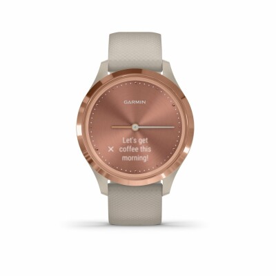 Montre Garmin vívomove 3S Rose Gold/Silicone Light Sand